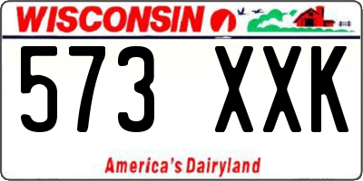 WI license plate 573XXK