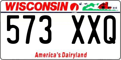 WI license plate 573XXQ