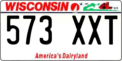 WI license plate 573XXT
