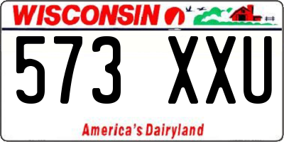 WI license plate 573XXU