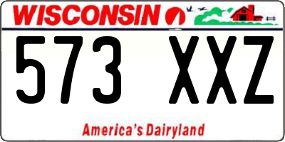 WI license plate 573XXZ