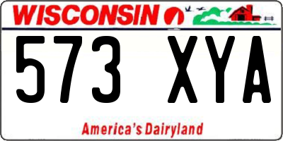 WI license plate 573XYA