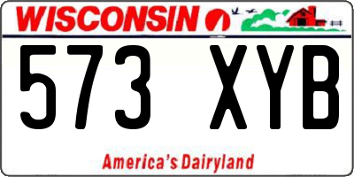 WI license plate 573XYB