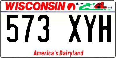 WI license plate 573XYH