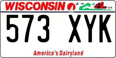 WI license plate 573XYK