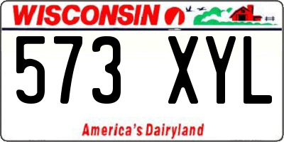 WI license plate 573XYL