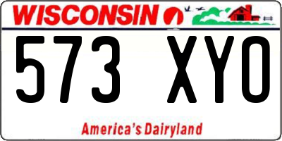 WI license plate 573XYO