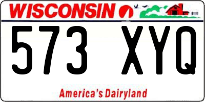 WI license plate 573XYQ