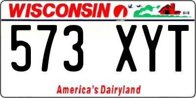 WI license plate 573XYT