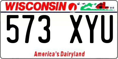 WI license plate 573XYU