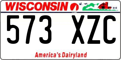 WI license plate 573XZC