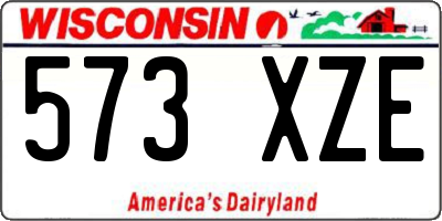 WI license plate 573XZE