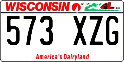 WI license plate 573XZG