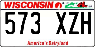 WI license plate 573XZH