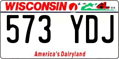 WI license plate 573YDJ