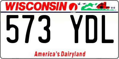 WI license plate 573YDL