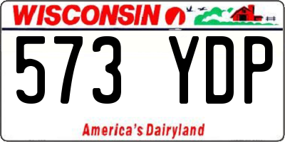WI license plate 573YDP