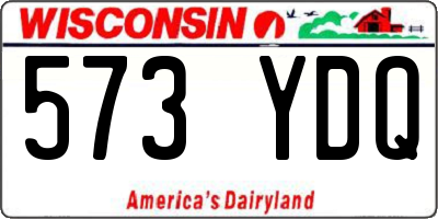 WI license plate 573YDQ