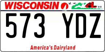 WI license plate 573YDZ