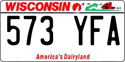WI license plate 573YFA