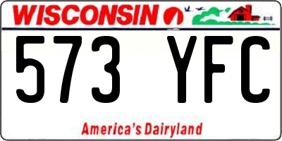 WI license plate 573YFC