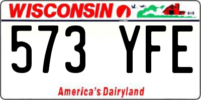 WI license plate 573YFE