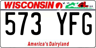 WI license plate 573YFG
