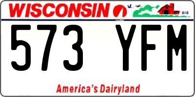 WI license plate 573YFM