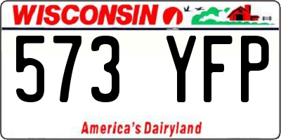 WI license plate 573YFP