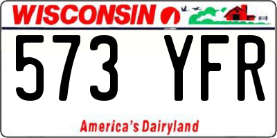 WI license plate 573YFR