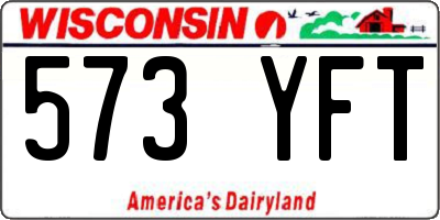 WI license plate 573YFT