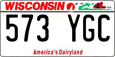 WI license plate 573YGC