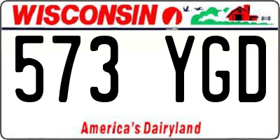 WI license plate 573YGD
