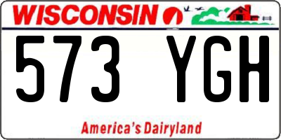 WI license plate 573YGH