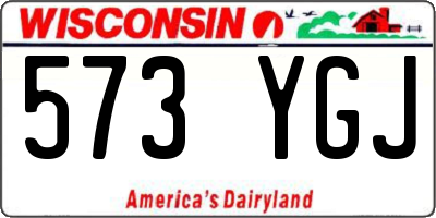 WI license plate 573YGJ