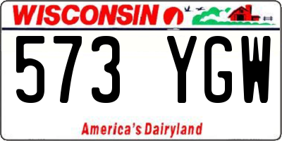 WI license plate 573YGW