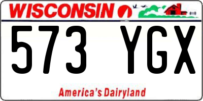 WI license plate 573YGX