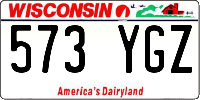 WI license plate 573YGZ