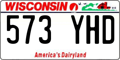 WI license plate 573YHD