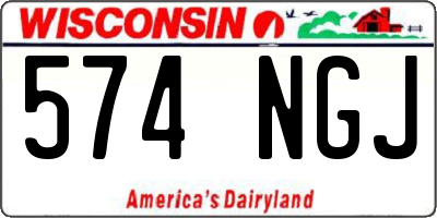 WI license plate 574NGJ