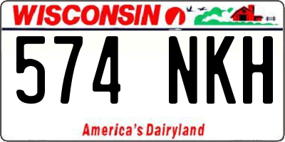 WI license plate 574NKH