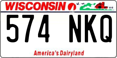 WI license plate 574NKQ