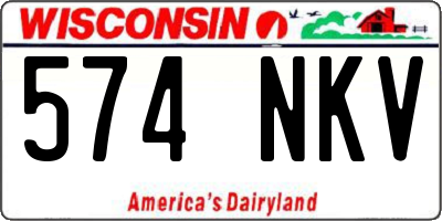 WI license plate 574NKV