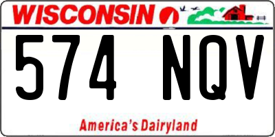 WI license plate 574NQV