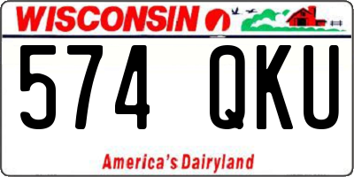 WI license plate 574QKU