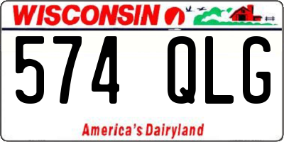 WI license plate 574QLG