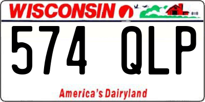 WI license plate 574QLP