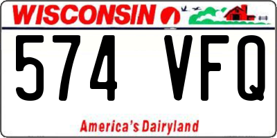 WI license plate 574VFQ