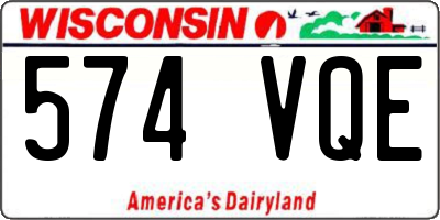 WI license plate 574VQE