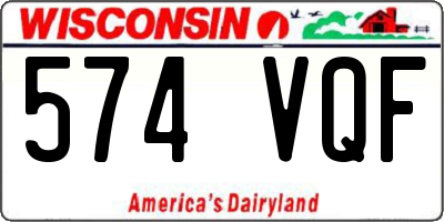 WI license plate 574VQF